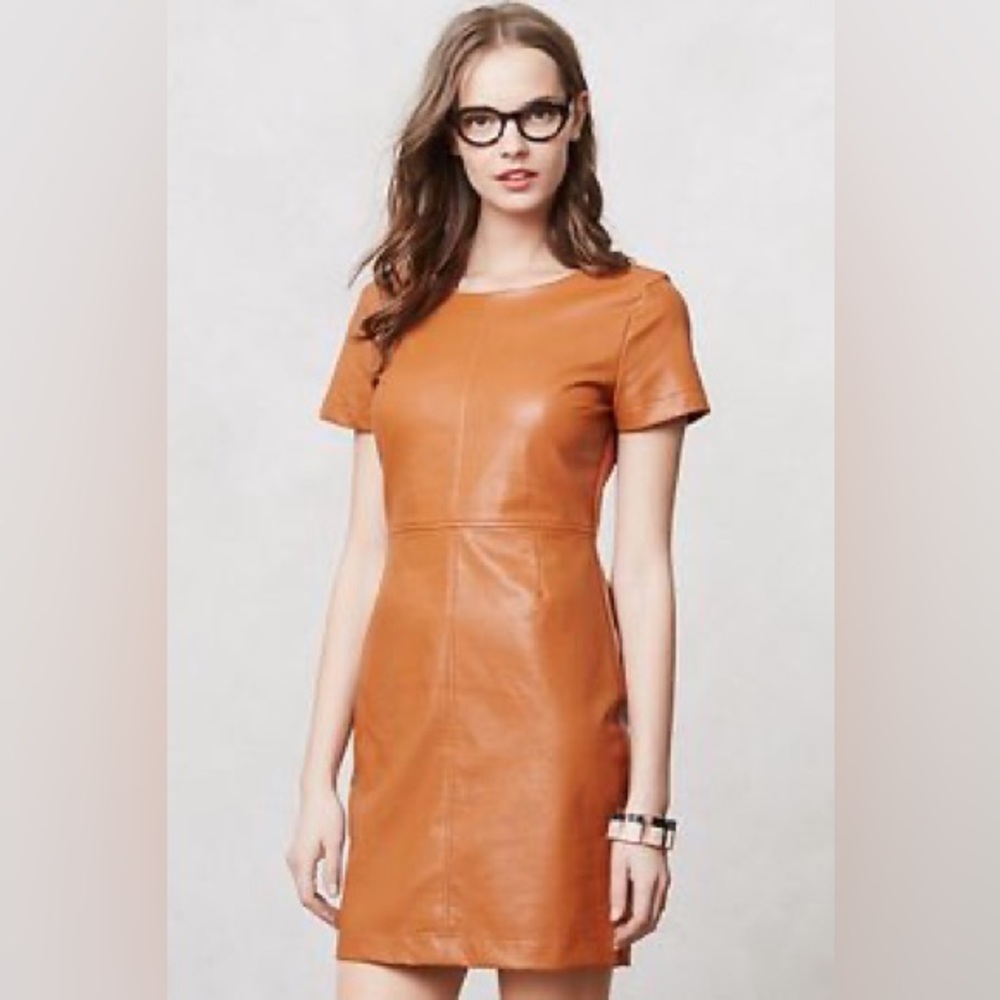 Anthropologie Sunday In Brooklyn Vegan Leather Dress
